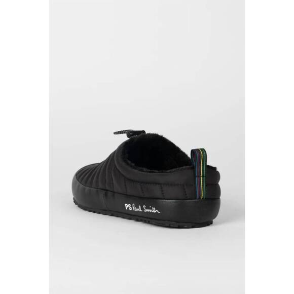 NEW PAUL SMITH men\'s larsen mule slippers in black main image 6